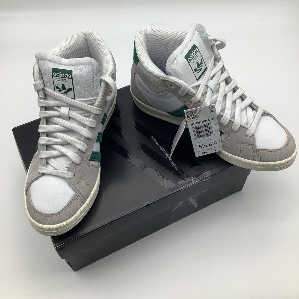 Adidas Superskate JH8155 High Top Sneakers Green White Mens 5.5 Womens 6.5 NWT‎